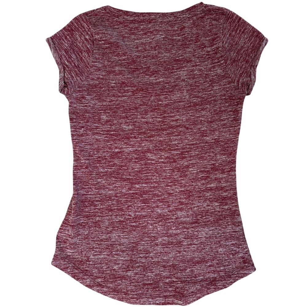 MRJ Canada Niagara Falls Graphic T-Shirt Burgundy Rhinestone V-Neck Small - Picture 5 of 5